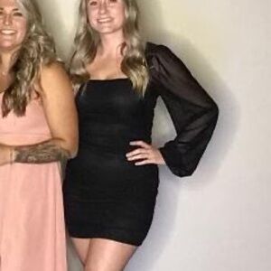 Windsor Long Sleeve Mesh Dress